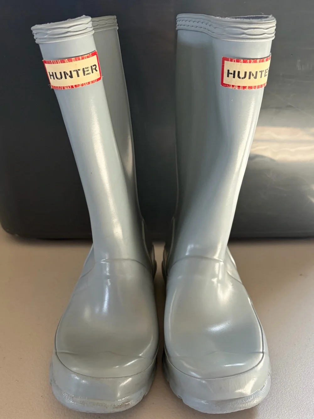 Little Kids Hunter Baby Blue Original Gloss Tall Rain Boots Size 13B/1G